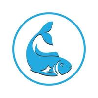 modello di logo di pesce vettore