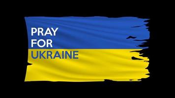 prega per l'ucraina, concetto di bandiera ucraina strappata. salvare l'ucraina dalla russia. vettore
