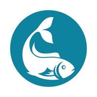 modello di logo di pesce vettore