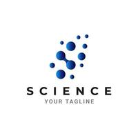 design del logo neurologico, icona per la tecnologia scientifica vettore