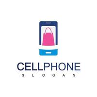 modello di progettazione logo smartphone vettore