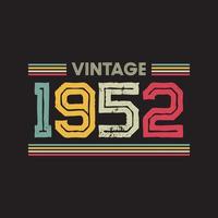 1985 design vintage t-shirt retrò, vettore, sfondo nero vettore