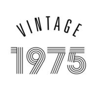1975 vintage retrò t-shirt design vettoriale