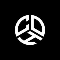 coh lettera logo design su sfondo bianco. coh creative iniziali lettera logo concept. disegno della lettera co. vettore