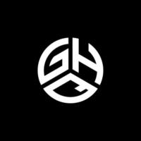 ghq lettera logo design su sfondo bianco. ghq creative iniziali lettera logo concept. disegno della lettera ghq. vettore