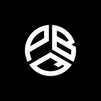design del logo della lettera pbq su sfondo nero. pbq creative iniziali lettera logo concept. disegno della lettera pbq. vettore
