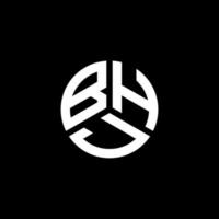 bhj lettera logo design su sfondo bianco. bhj creative iniziali lettera logo concept. disegno della lettera bhj. vettore