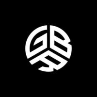gbr lettera logo design su sfondo bianco. gbr creative iniziali lettera logo concept. disegno della lettera gbr. vettore