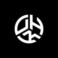 dhk lettera logo design su sfondo bianco. dhk creative iniziali lettera logo concept. design della lettera dk. vettore