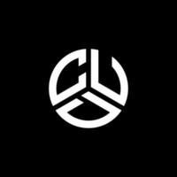 cud lettera logo design su sfondo bianco. cud creative iniziali lettera logo concept. disegno della lettera di cud. vettore