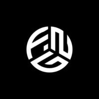 fng lettera logo design su sfondo bianco. fng creative iniziali lettera logo concept. disegno della lettera fng. vettore