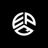 epq lettera logo design su sfondo bianco. epq creative iniziali lettera logo concept. disegno della lettera epq. vettore