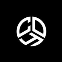 design del logo della lettera timida su sfondo bianco. coy creative iniziali lettera logo concept. design timido della lettera.