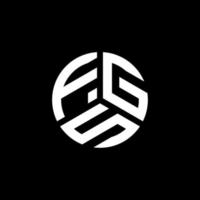 fgs lettera logo design su sfondo bianco. fgs creative iniziali lettera logo concept. disegno della lettera fgs. vettore