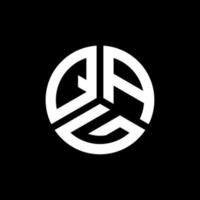 qag lettera logo design su sfondo nero. qag creative iniziali lettera logo concept. disegno della lettera qag. vettore