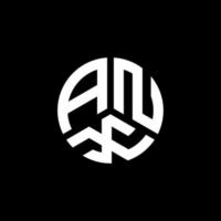 design del logo della lettera anx su sfondo bianco. anx creative iniziali lettera logo concept. disegno della lettera anx. vettore
