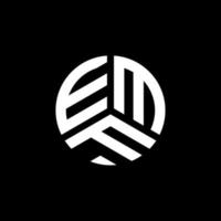 design del logo della lettera emf su sfondo bianco. emf creative iniziali lettera logo concept. disegno della lettera emf. vettore