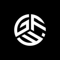gfw lettera logo design su sfondo bianco. gfw creative iniziali lettera logo concept. disegno della lettera gfw. vettore