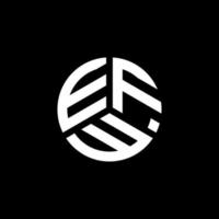 efw lettera logo design su sfondo bianco. efw creative iniziali lettera logo concept. design della lettera efw. vettore