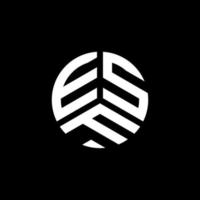 esf lettera logo design su sfondo bianco. esf creative iniziali lettera logo concept. design della lettera esf. vettore