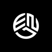 enl lettera logo design su sfondo bianco. enl creative iniziali lettera logo concept. design della lettera inglese. vettore