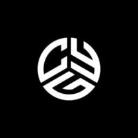 cyg lettera logo design su sfondo bianco. cyg creative iniziali lettera logo concept. disegno della lettera cyg. vettore