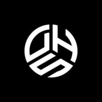 dhs lettera logo design su sfondo bianco. dhs creative iniziali lettera logo concept. design della lettera dhs. vettore