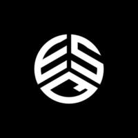 esq lettera logo design su sfondo bianco. esq creative iniziali lettera logo concept. design della lettera esq. vettore