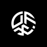 dfx lettera logo design su sfondo bianco. dfx creative iniziali lettera logo concept. disegno della lettera dfx. vettore