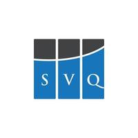 svq lettera logo design su sfondo bianco. svq creative iniziali lettera logo concept. disegno della lettera svq. vettore