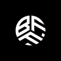 bff lettera logo design su sfondo bianco. bff creative iniziali lettera logo concept. disegno della lettera bff. vettore
