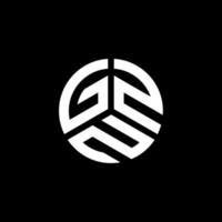 gzn lettera logo design su sfondo bianco. gzn creative iniziali lettera logo concept. disegno della lettera gzn. vettore