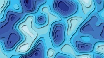 Carta blu tagliata sfondo geometrico vettore