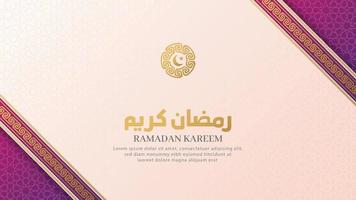 ramadan kareem islamico bianco modello di lusso sfondo con bellissimo ornamento vettore
