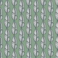 foglia di banana seamless pattern.vintage ramo tropicale in stile incisione. vettore