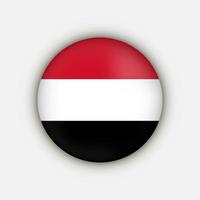 paese yemen. bandiera yemenita. illustrazione vettoriale. vettore