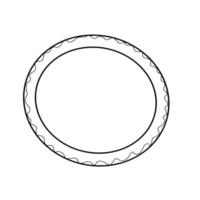 cena di cibo crostata per il doodle di linea organica disegnata a mano del ringraziamento vettore