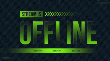 modello di sfondo di gioco per streamer vettore