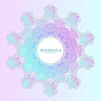 bellissimo design della mandala con gradiente di linea vettore