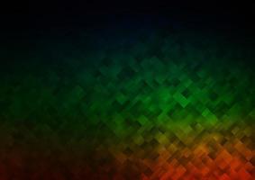 multicolore scuro, motivo vettoriale arcobaleno in stile quadrato.