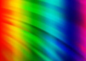 luce multicolore, sfondo vettoriale arcobaleno con linee piegate.