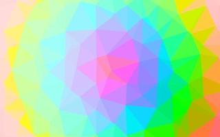 multicolore chiaro, modello poligonale vettoriale arcobaleno.