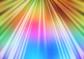 luce multicolore, modello vettoriale arcobaleno con bastoncini ripetuti.