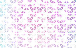 rosa chiaro, sfondo blu vettoriale senza soluzione di continuità con linee, triangoli.