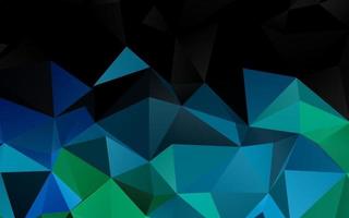 modello di mosaico triangolo vettoriale azzurro, verde.