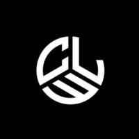 clw lettera logo design su sfondo bianco. clw creative iniziali lettera logo concept. disegno della lettera clw. vettore