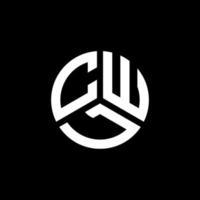 cwl lettera logo design su sfondo bianco. cwl creative iniziali lettera logo concept. disegno della lettera cwl. vettore