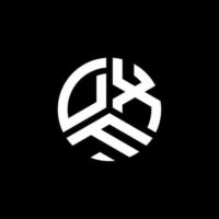 dxf lettera logo design su sfondo bianco. dxf creative iniziali lettera logo concept. disegno della lettera dxf. vettore