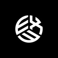 exw lettera logo design su sfondo bianco. exw creative iniziali lettera logo concept. disegno della lettera exw. vettore