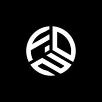 fon lettera logo design su sfondo bianco. fon creative iniziali lettera logo concept. disegno della lettera fon. vettore